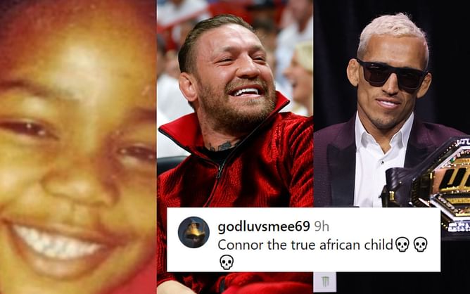 "Conor the true African child" - Charles Oliveira hilariously mistakes Jon Jones' childhood photo for Conor McGregor, fans react