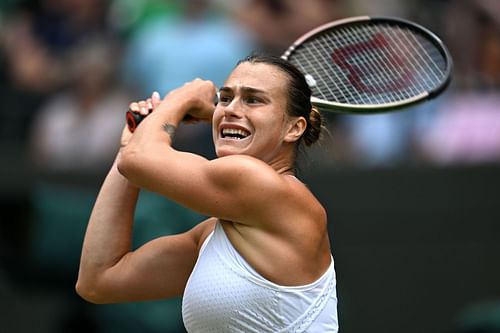 Aryna Sabalenka at the 2023 Wimbledon Championships