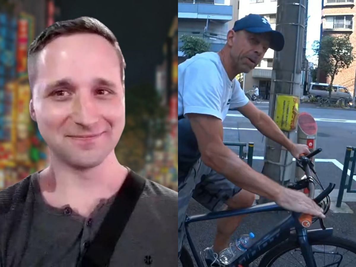 Robcdee given a free bicycle by a stranger during IRL  stream (Image via Sportskeeda)