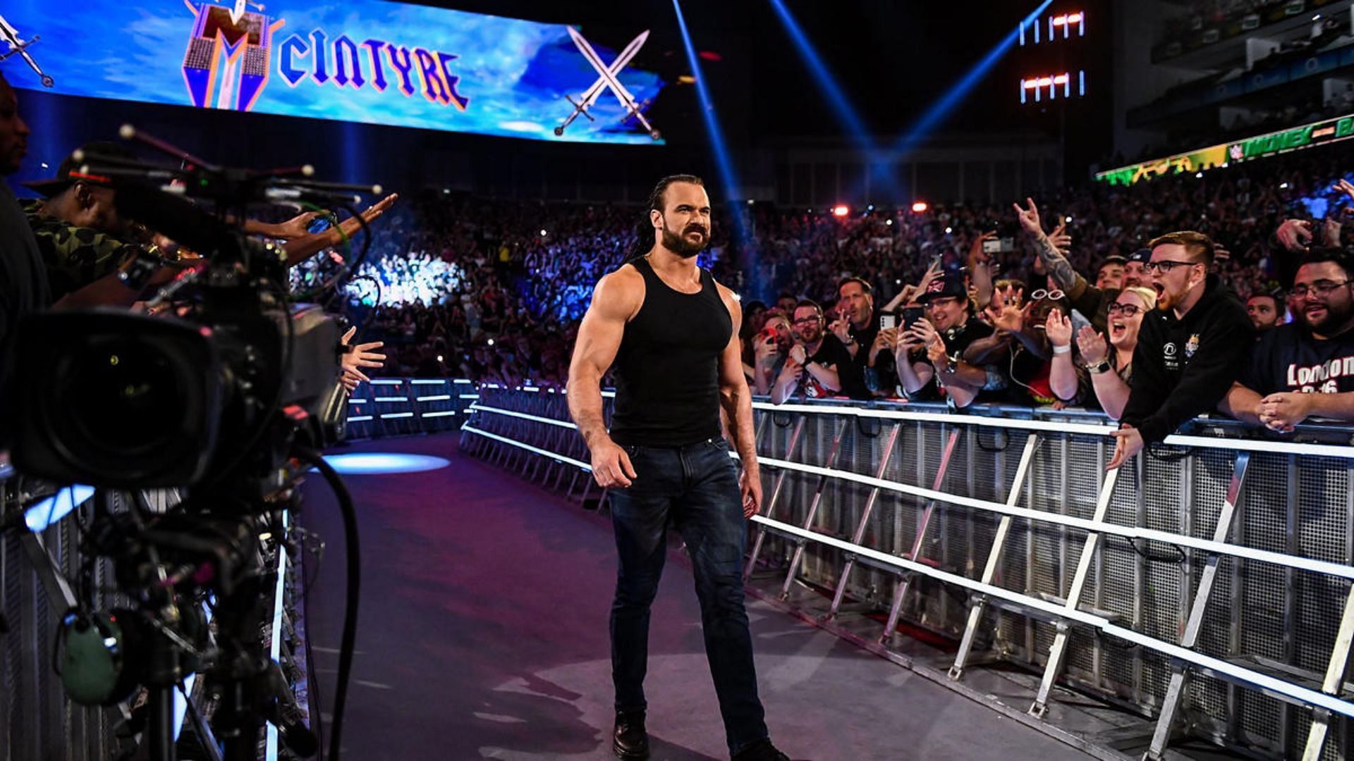Drew McIntyre during his entrance. Image Credits: wwe.com 