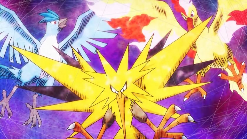 Look, all three Legendary Articuno, Zapdos, Moltres in shiny