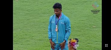 Santhosh Kumar secures bronze in Men's 400m Hurdle at Asian Athletics Championships