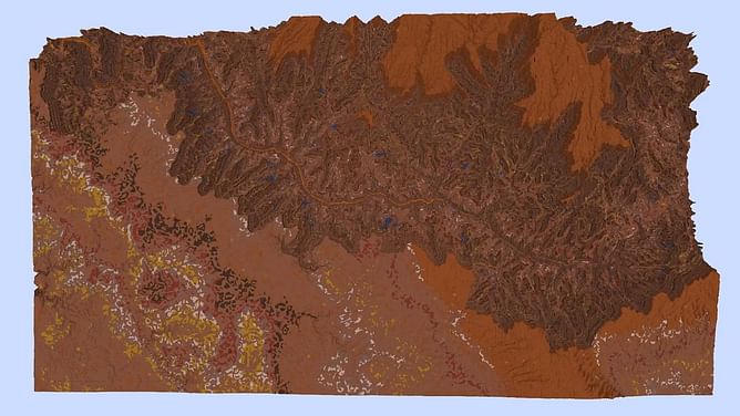 Minecraft player creates realistic Grand Canyon using Atlas mod