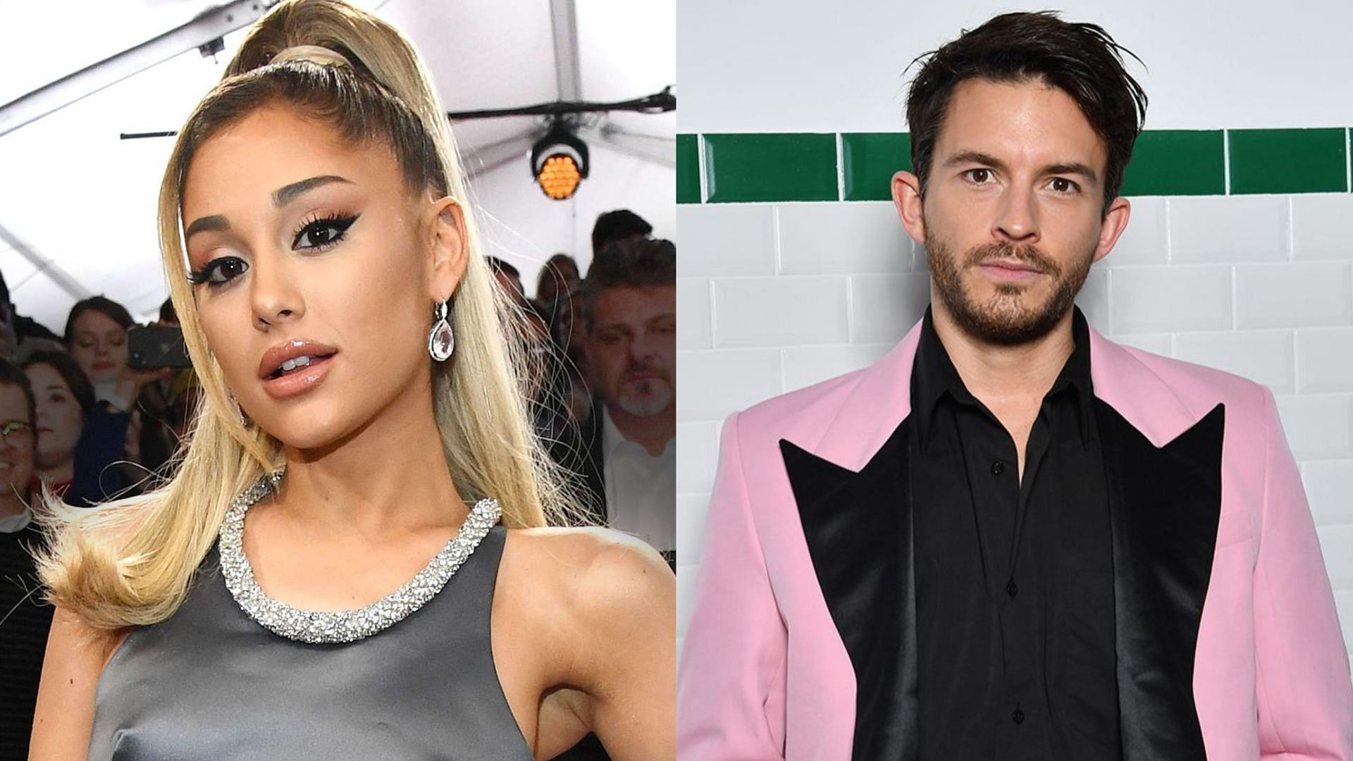 Ariana Grande and Jonathan Bailey. (Photos via Getty Images)