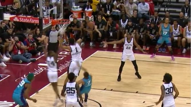 Watch - Victor Wembanyama sends Charlotte Hornets player to the “friendzone” with emphatic rejection