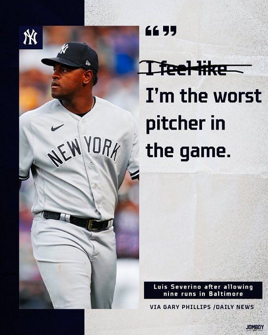 Fact Check: Is Luis Severino having the worst pitching season in Yankees  history? Dominican pitcher's nightmare continues to get worse