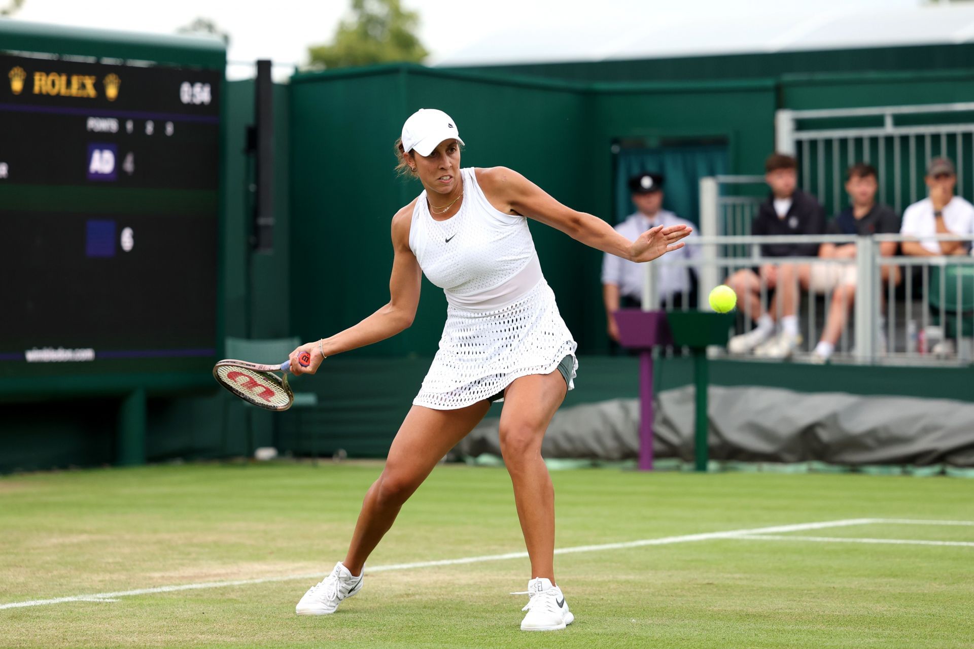 Madison Keys at the 2023 Wimbledon.