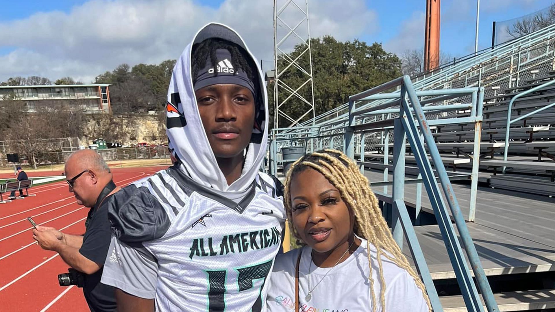 Carnell Tate and his late mom, Ashley Griggs
