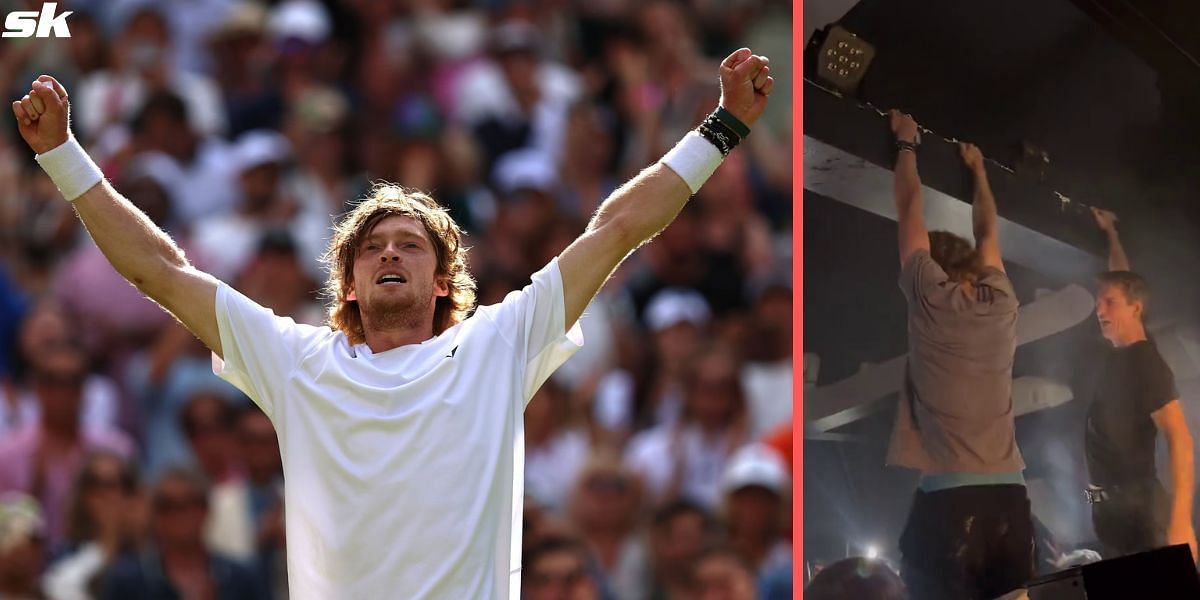 Andrey Rublev celebrates Swedish Open triumph with pull-ups on a Queen song