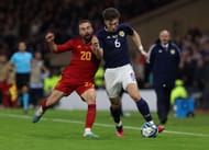 Kieran Tierney (right) could leave the Emirates this summer.