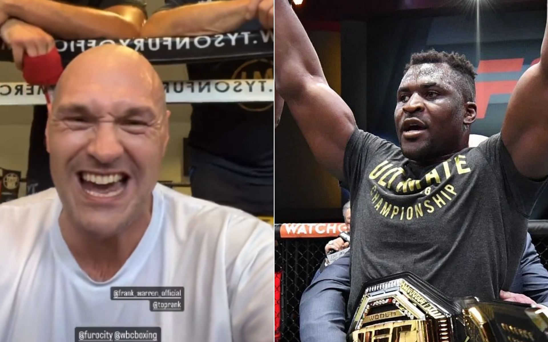 Francis Ngannou “you Re Getting Knocked Out” Tyson Fury Unleashes Menacing Trademark Threat