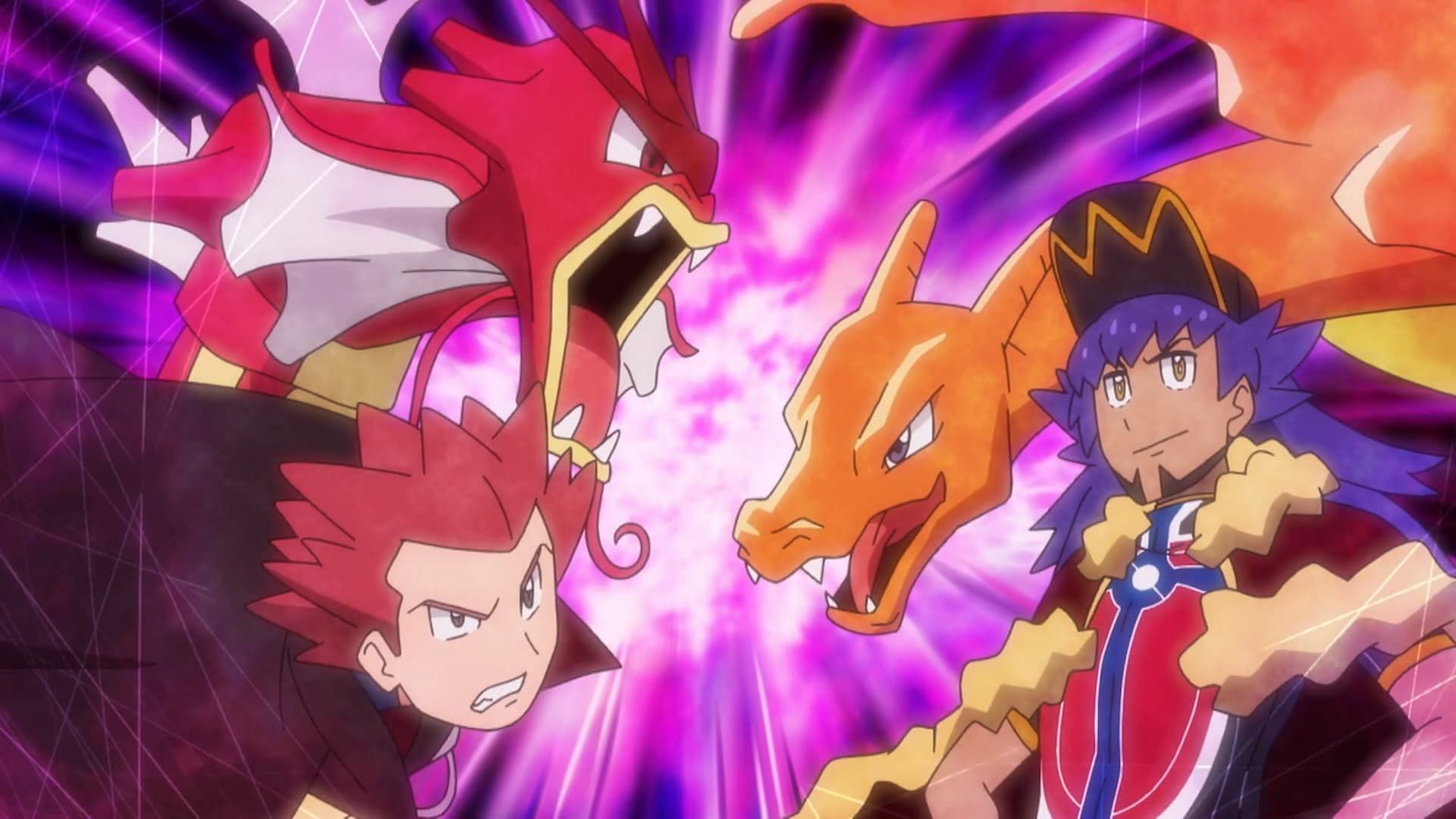 Lance vs Leon in the World Coronation Series (Image via The Pokemon Company)