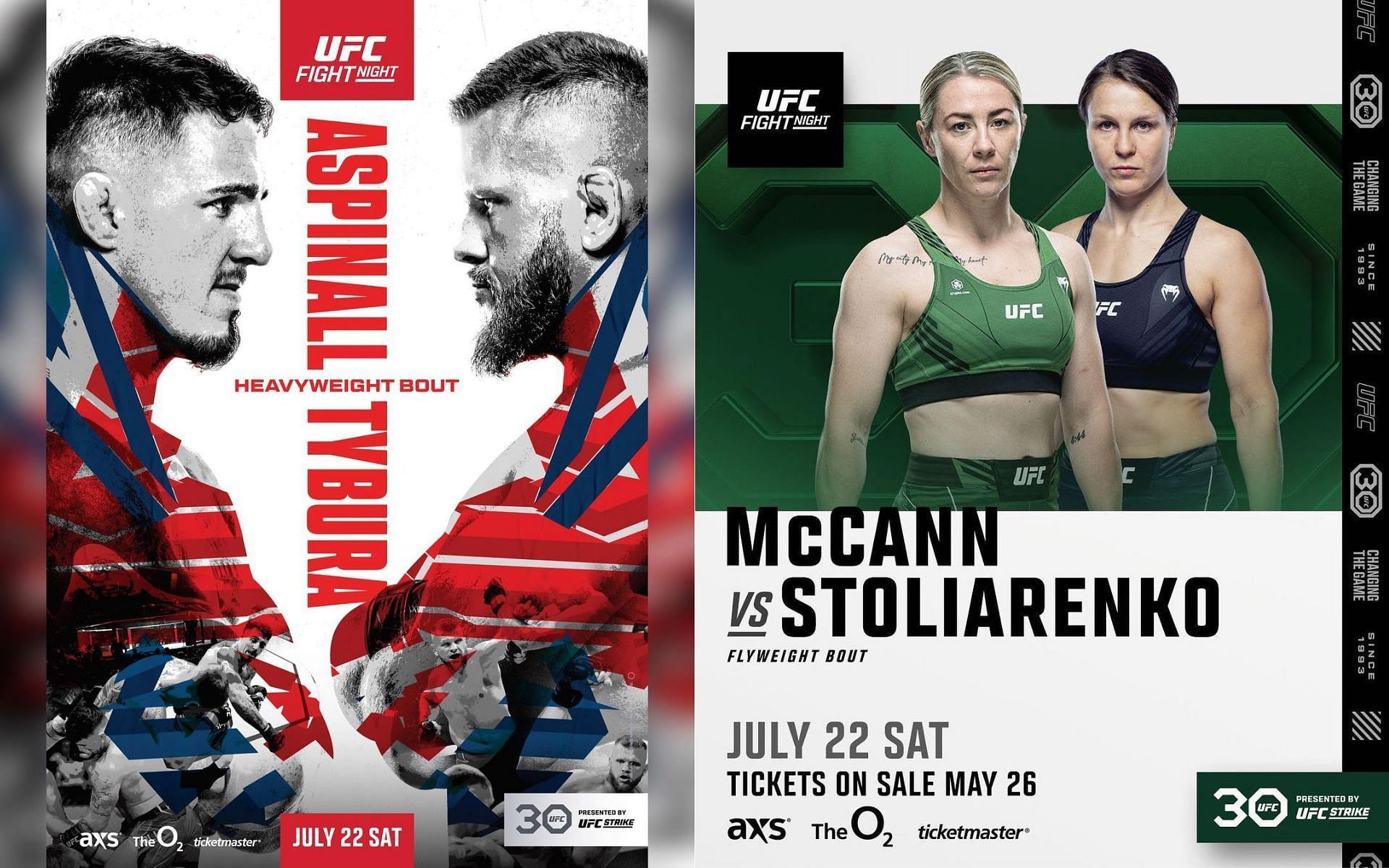 UFC London Posters [Image courtesy @ufc @meatballmolly on Instagram]