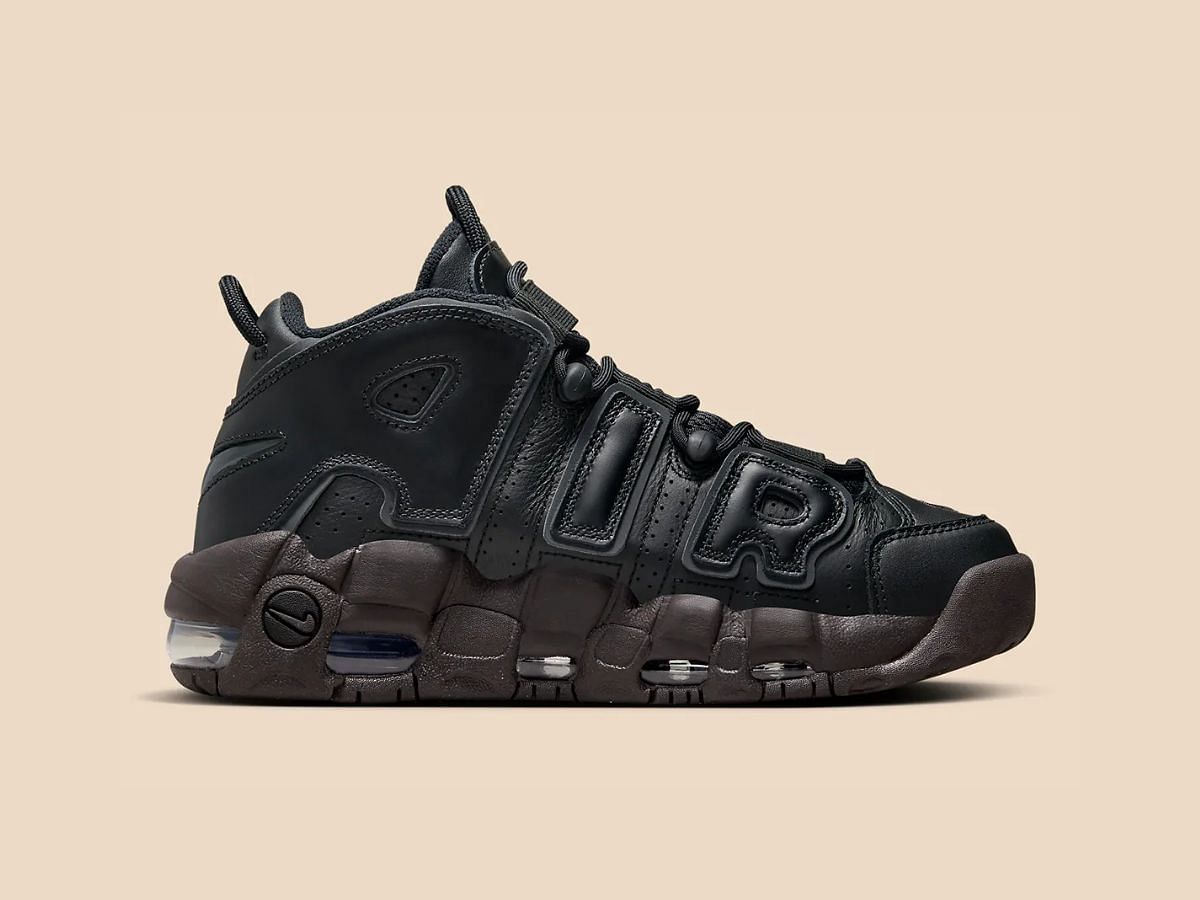 Nike Air More Uptempo W &ldquo;Black&rdquo; sneakers (Image via Twitter/@SneakerNews)