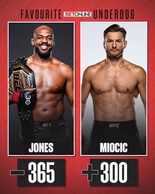 Stipe Miocic Vs Jon Jones Worst Title Fight In The Last 5 Years Stipe Miocic Opens As 9751