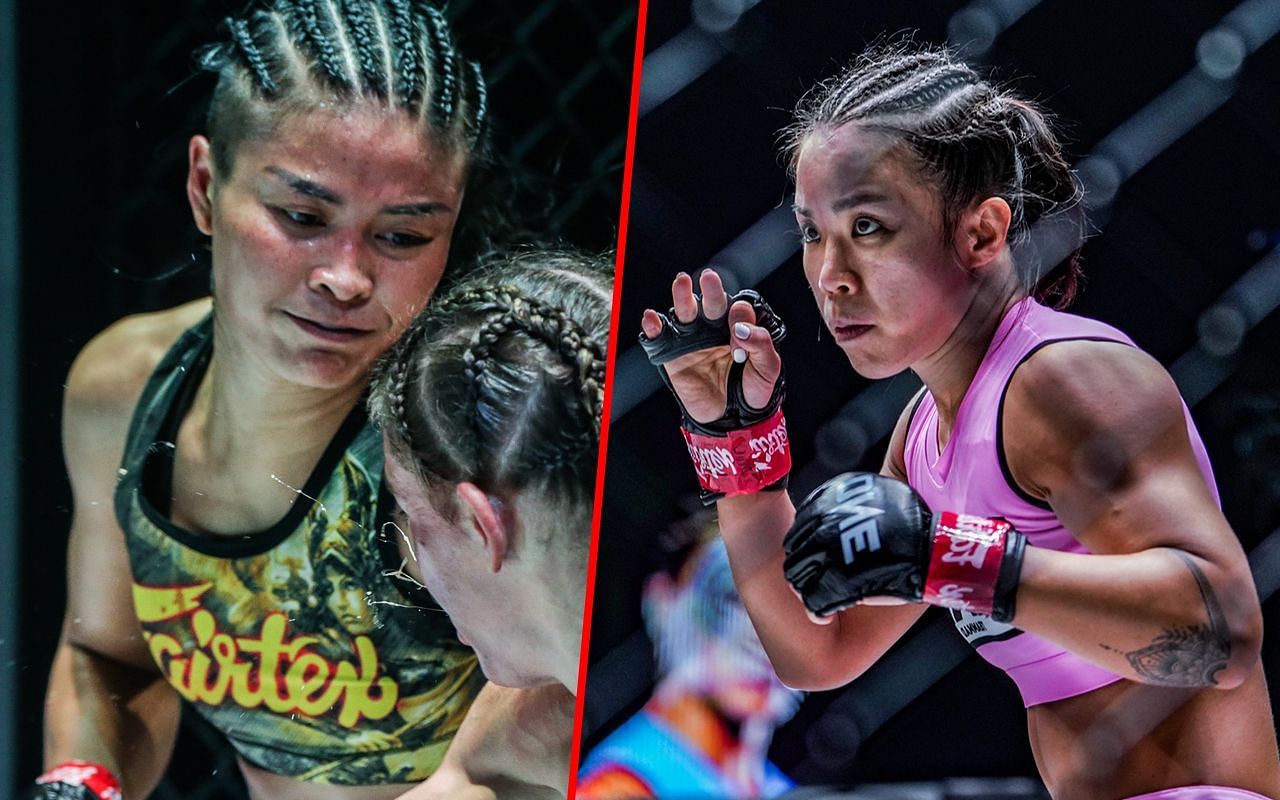 Stamp Fairtex (L) / Ham Seo Hee (R) -- Photo by ONE Championship