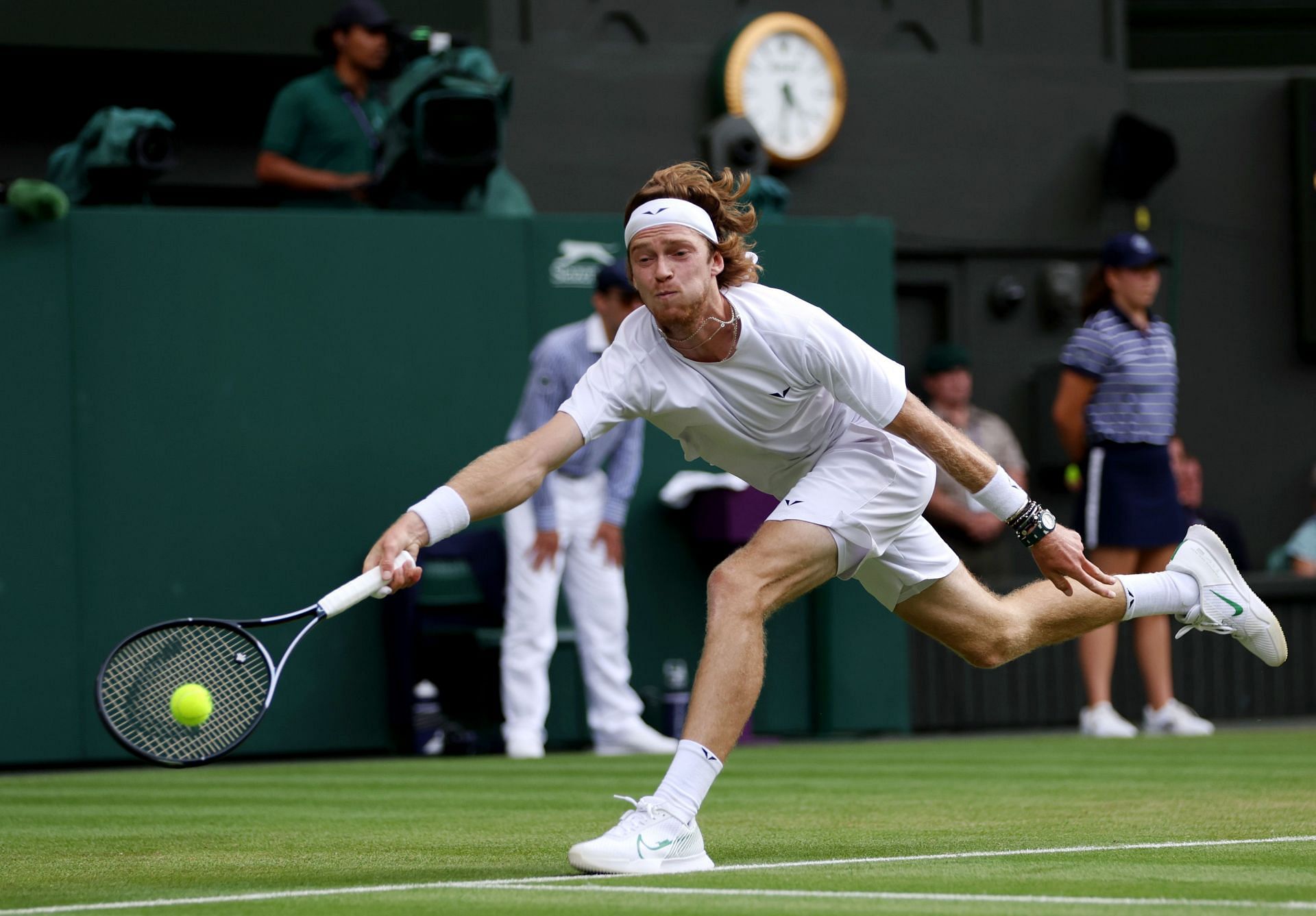 Rublev is into his first Wimbledon quarterfinal.