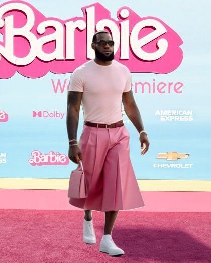 Viral Photos Of LeBron James Dressed In Pink For Barbie Are AI Fakes