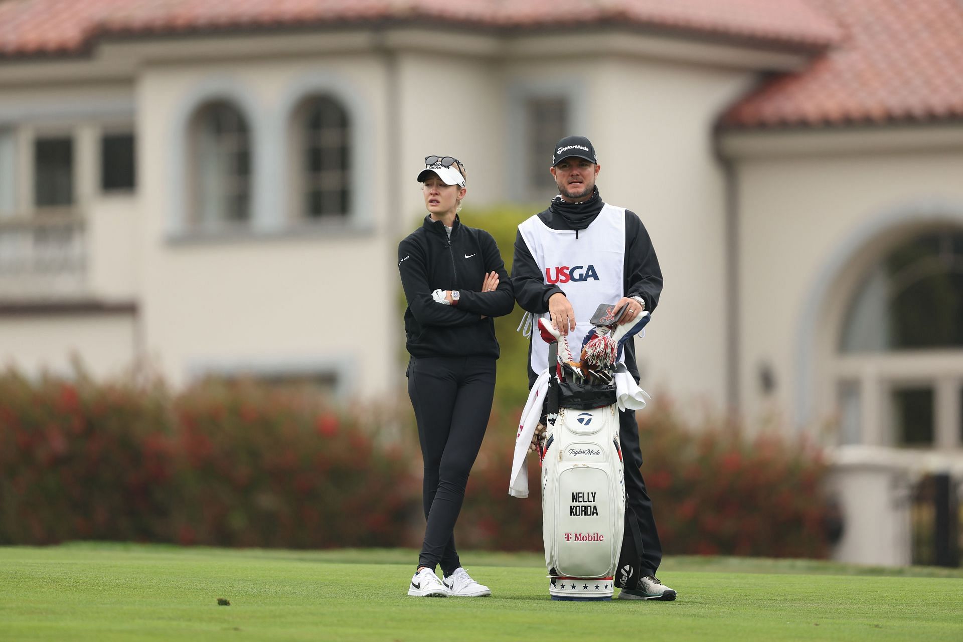 Nelly Korda and her caddie, Jason McDede