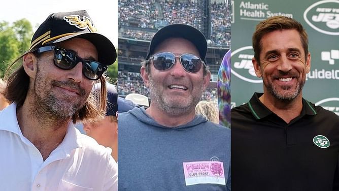Aaron Rodgers links up with lookalike Jake Owen days after Stugotz’s viral mistake