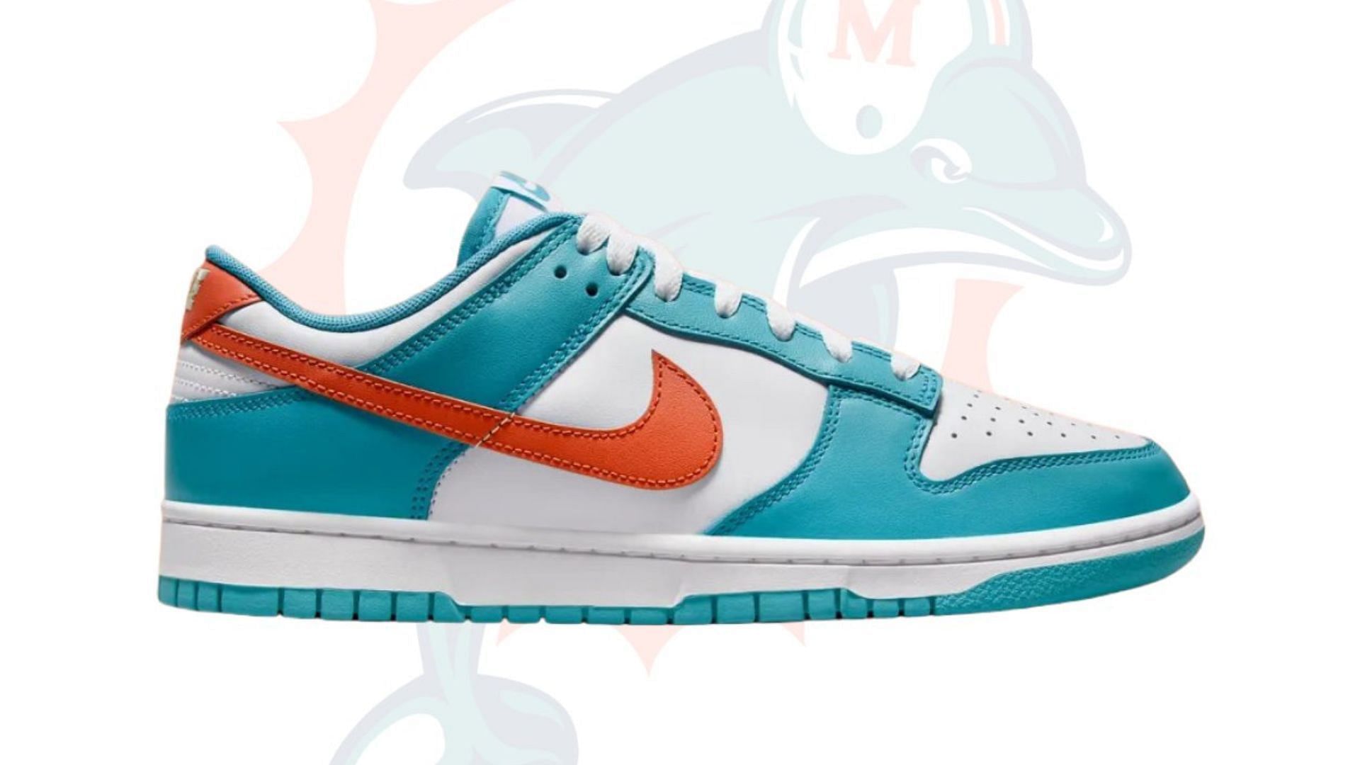 Miami Dolphins LV Luxury Low Top Skate Sneakers Shoes