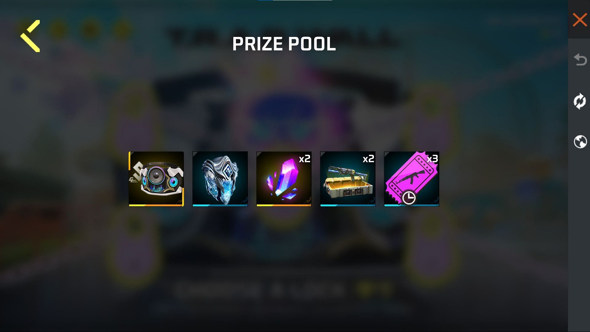 Prize pool for the new web event (Image via Garena)