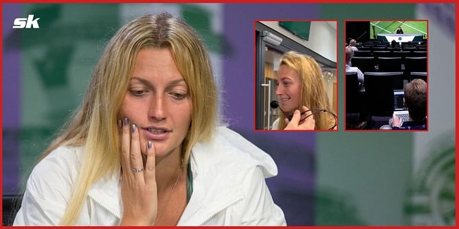 "They didn't allow me again, I wasn't good probably" - Petra Kvitova jokes about announcing press conferences at Wimbledon