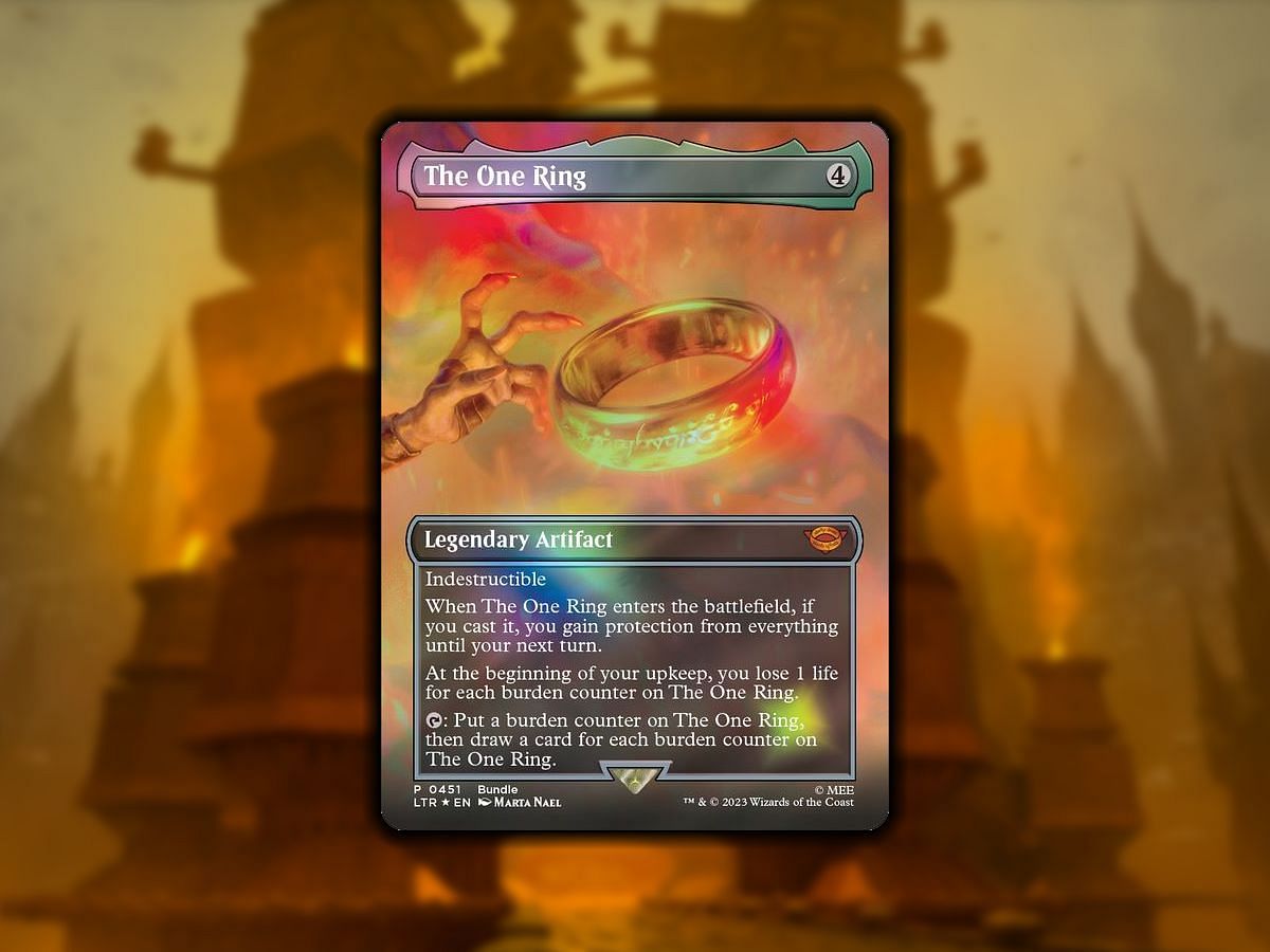 The One Ring in Magic: The Gathering (Image via Wizards of the Coast)