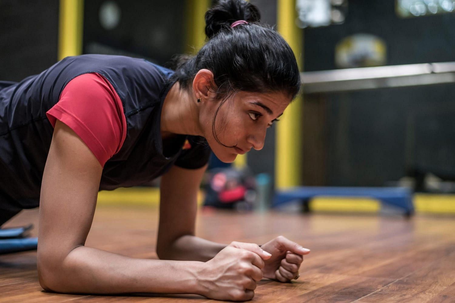 Ashwini during a training session at the gym (Image via Red bull)