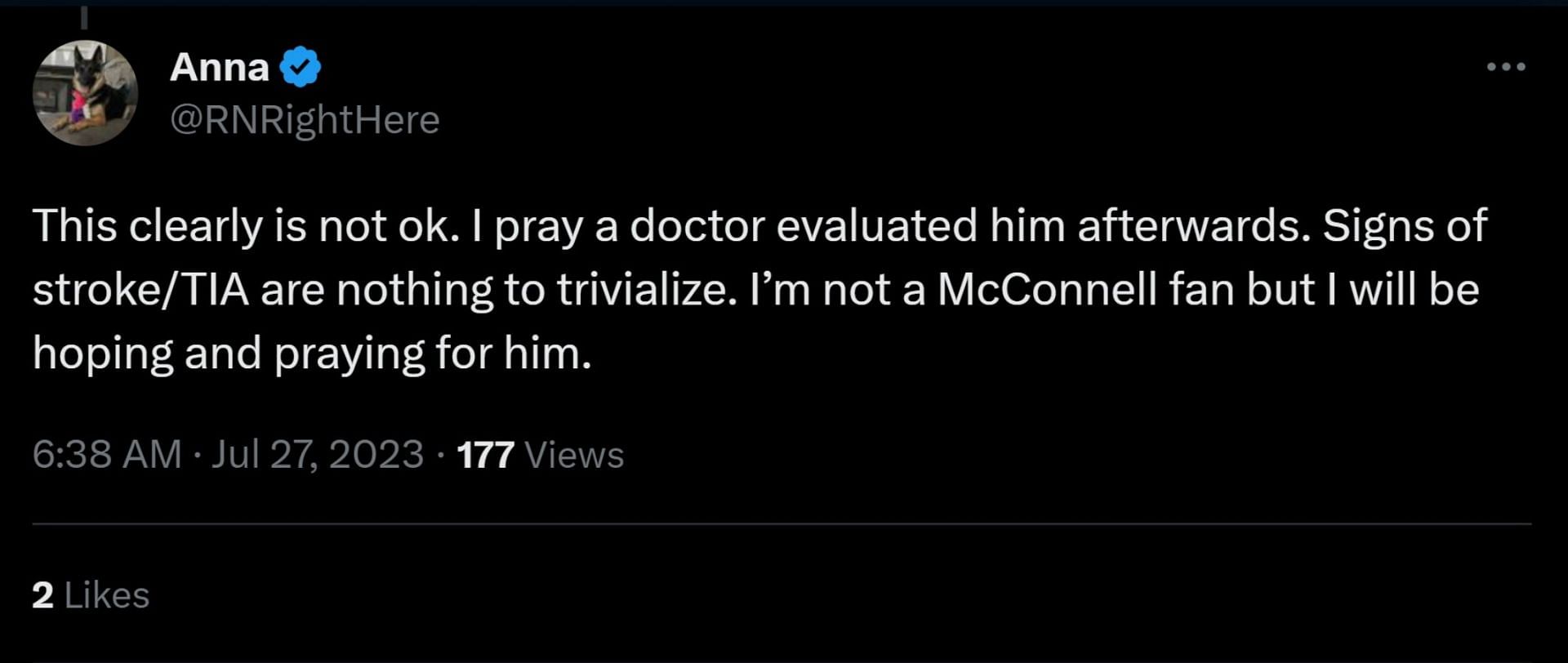 Netizens speculated on why McConnell did what he did (Image via Twitter)