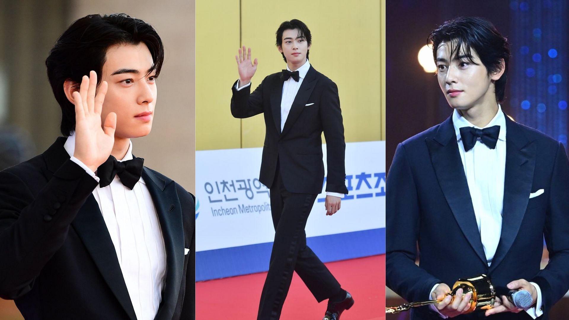 8 Photos of Cha Eun Woo on the Red Carpet at The 2nd Blue Dragon Series
