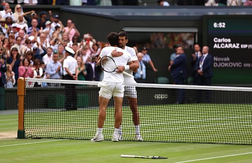 Carlos Alcaraz defeated the Serb in the Wimbledon 2023 final