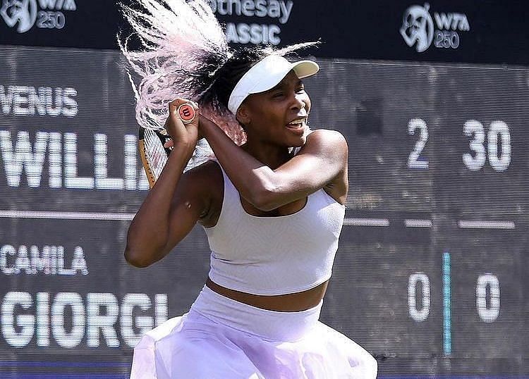 Venus Williams in action on the court