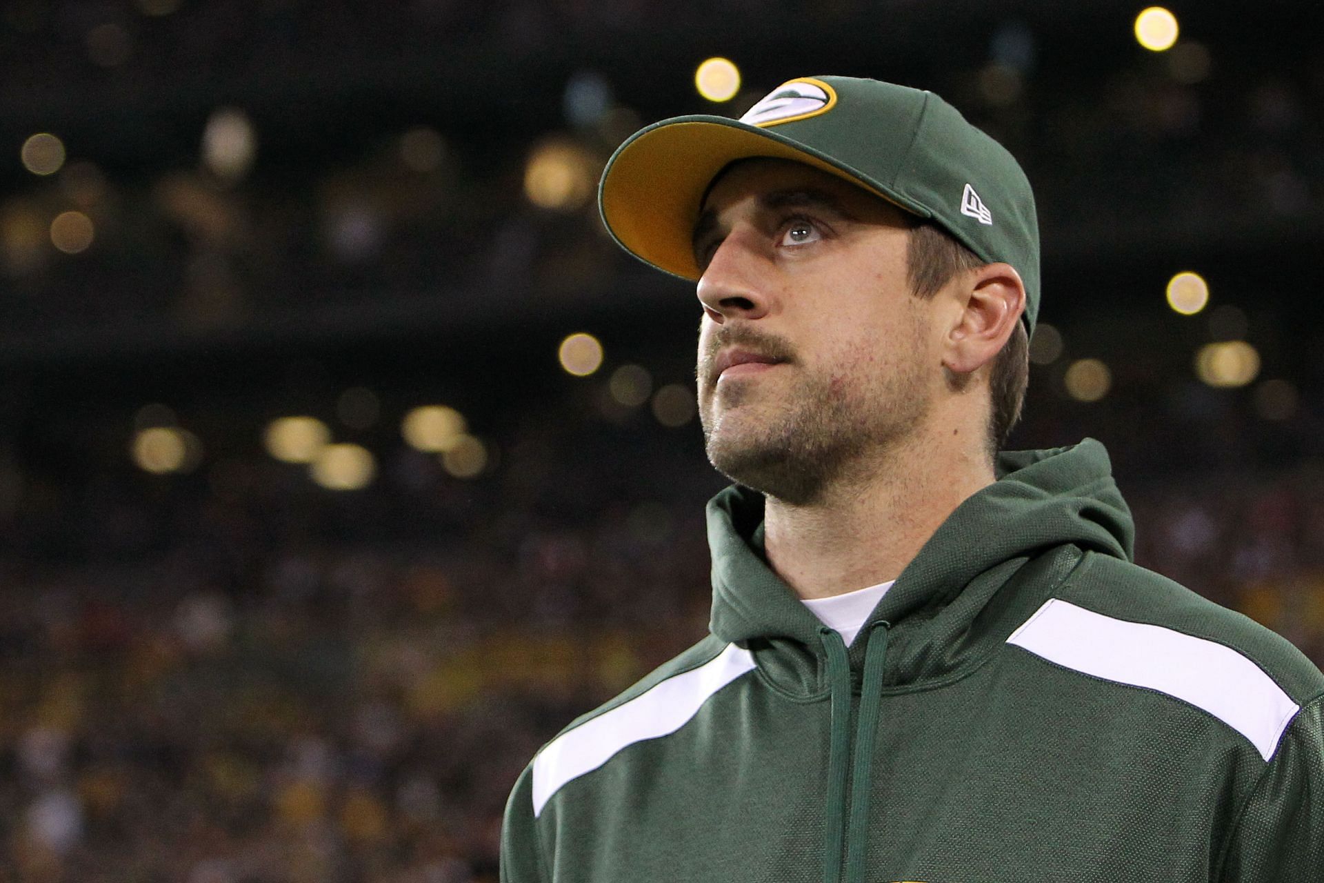 Aaron Rodgers at Chicago Bears v Green Bay Packers