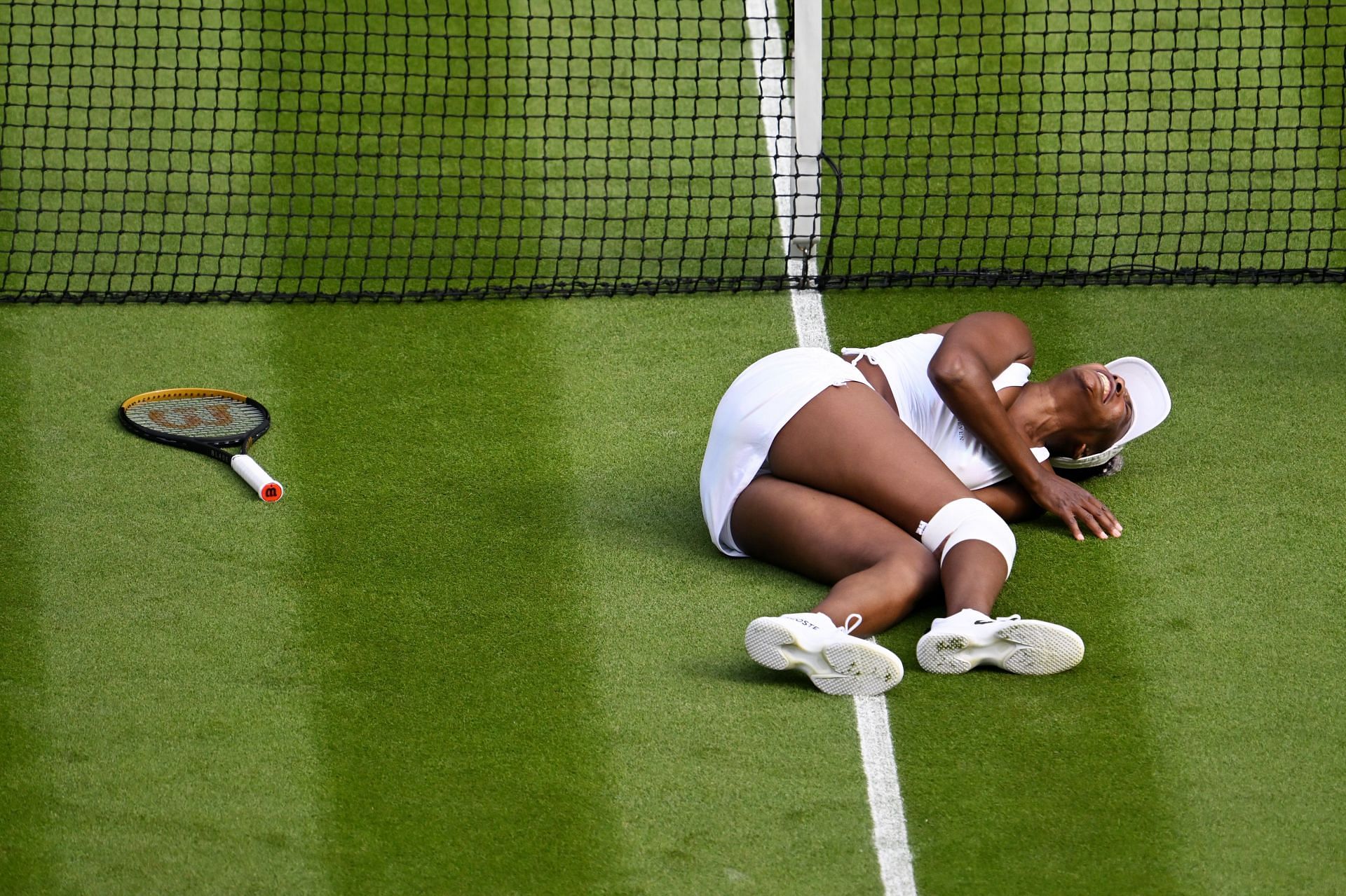 Venus Williams slipped and fell during her Wimbledon 2023 opener