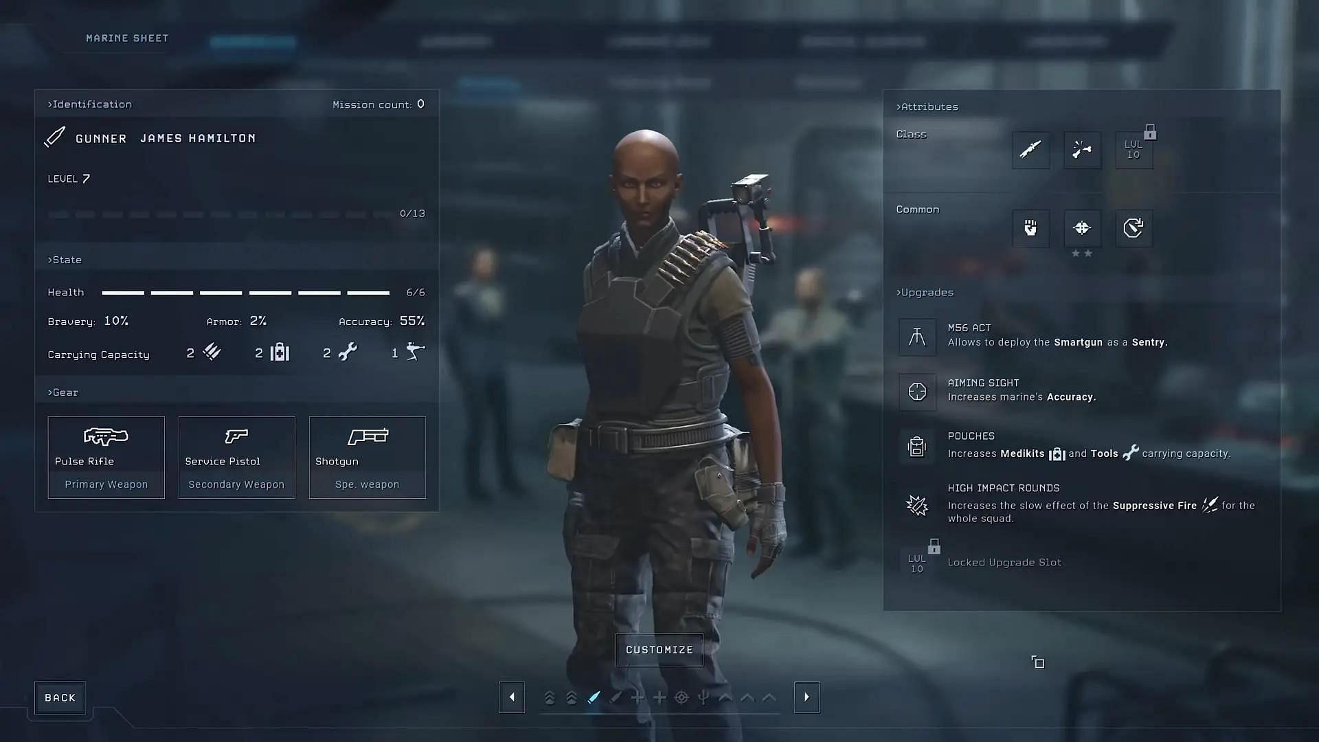 Gunner&#039;s best role is squad cover and high power (Image via Tindalos Interactive)