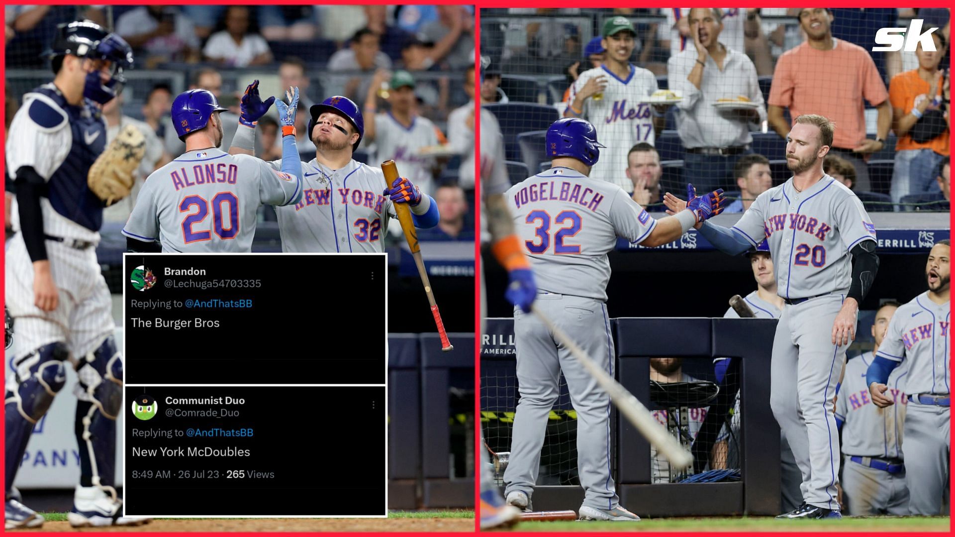 Fans pass cheeky comments on New York Mets