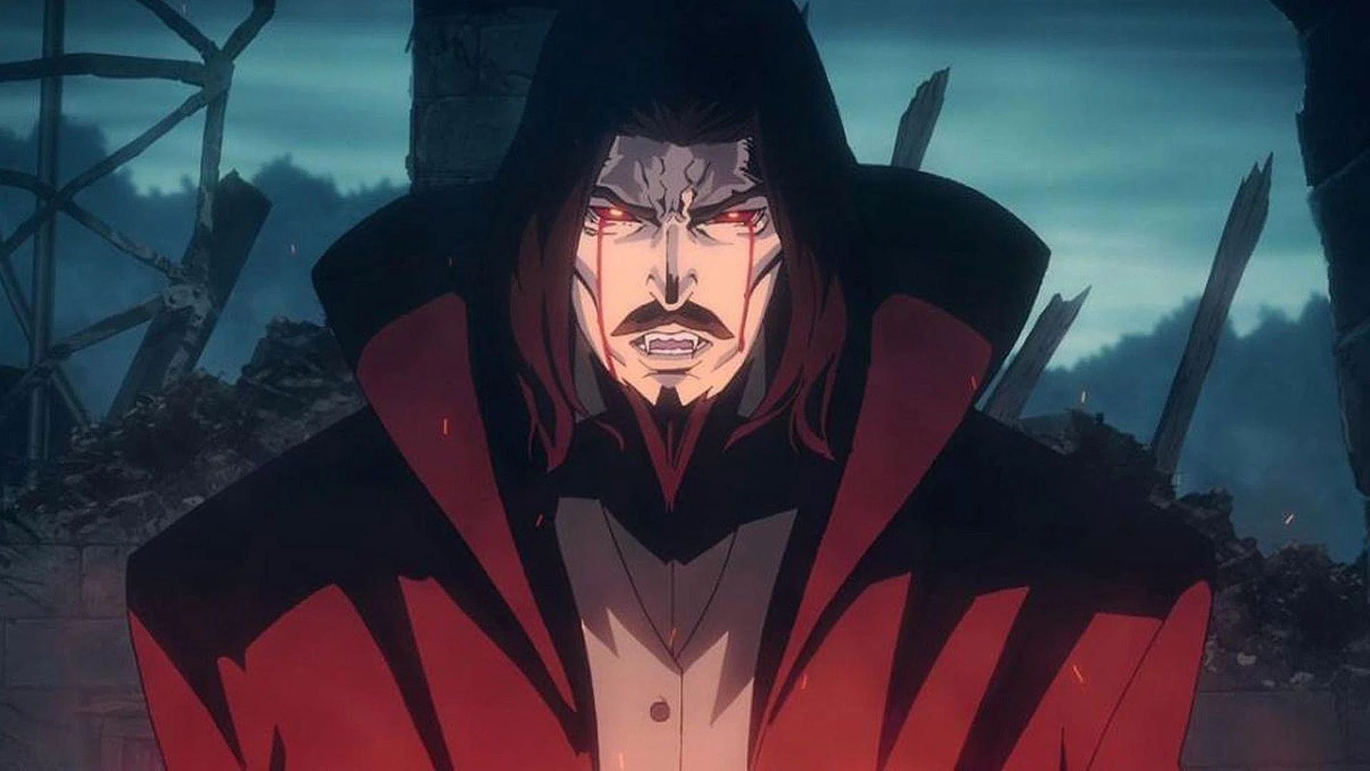 A still from Castlevania anime series (Image via Powerhouse Animation Studios)