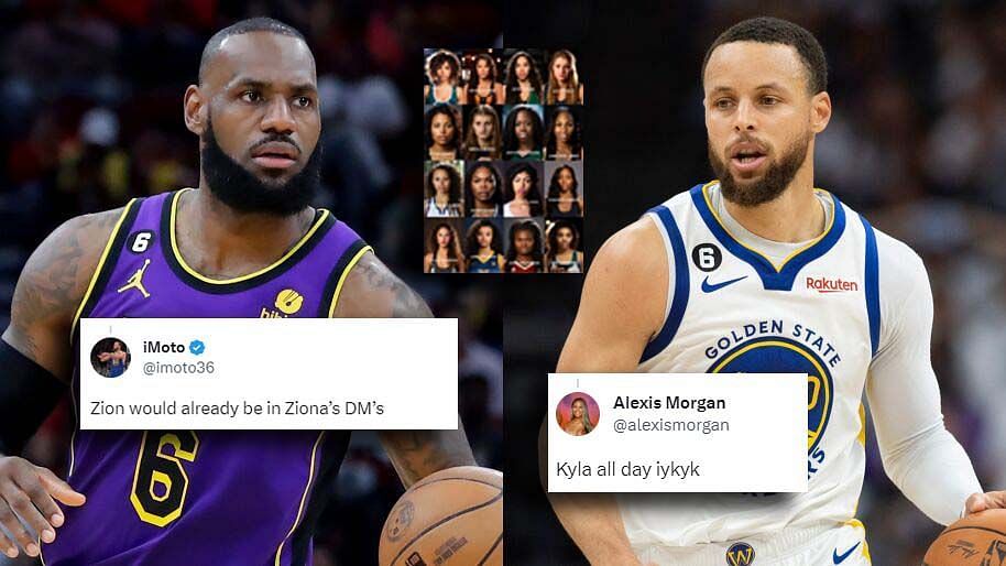 Fans react to the AI generated images of LeBron James and other stars
