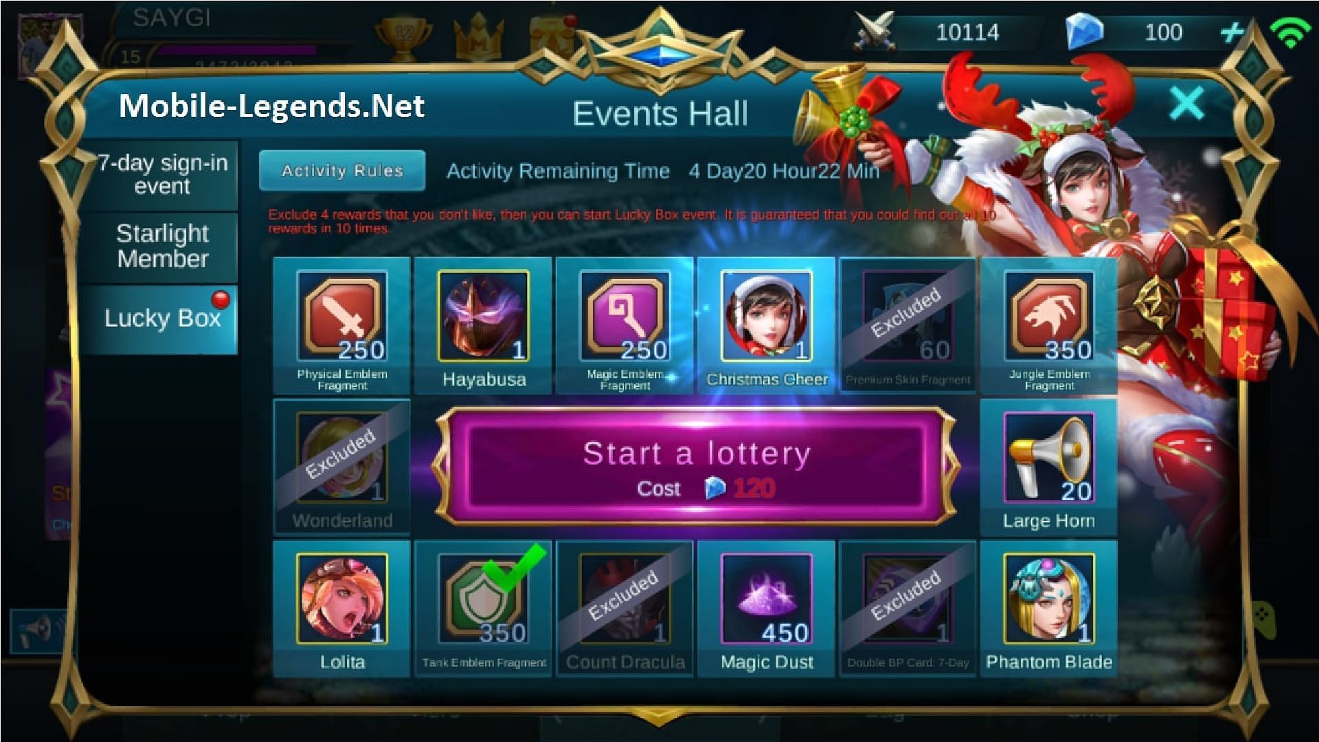 Events Hall in Mobile Legends Bang Bang (Image via Moonton)