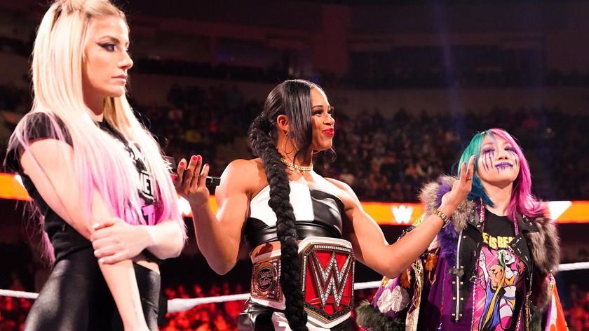 Asuka, Alexa Bliss and Bianca Belair