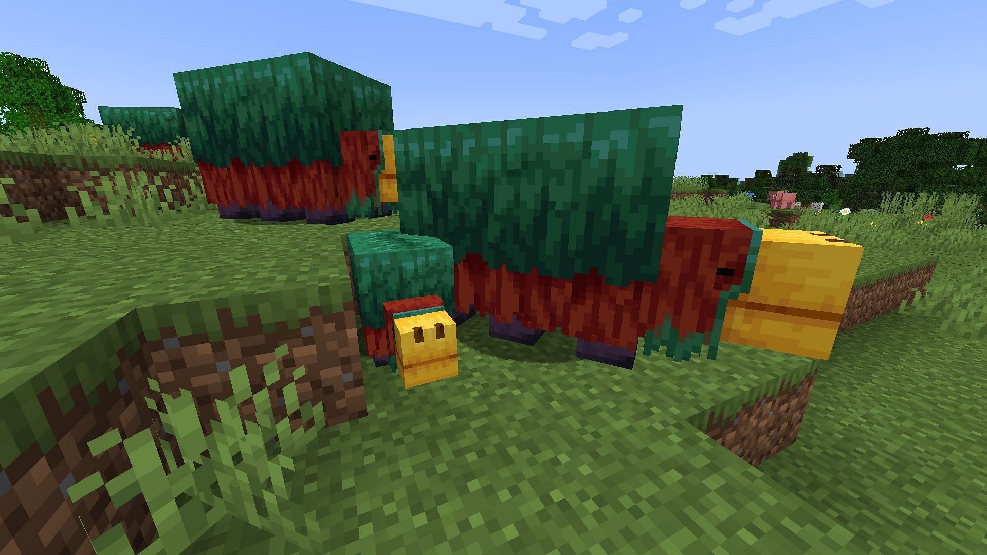 Sniffers farming might be manual, but it can be quite easy in Minecraft (Image via Mojang)