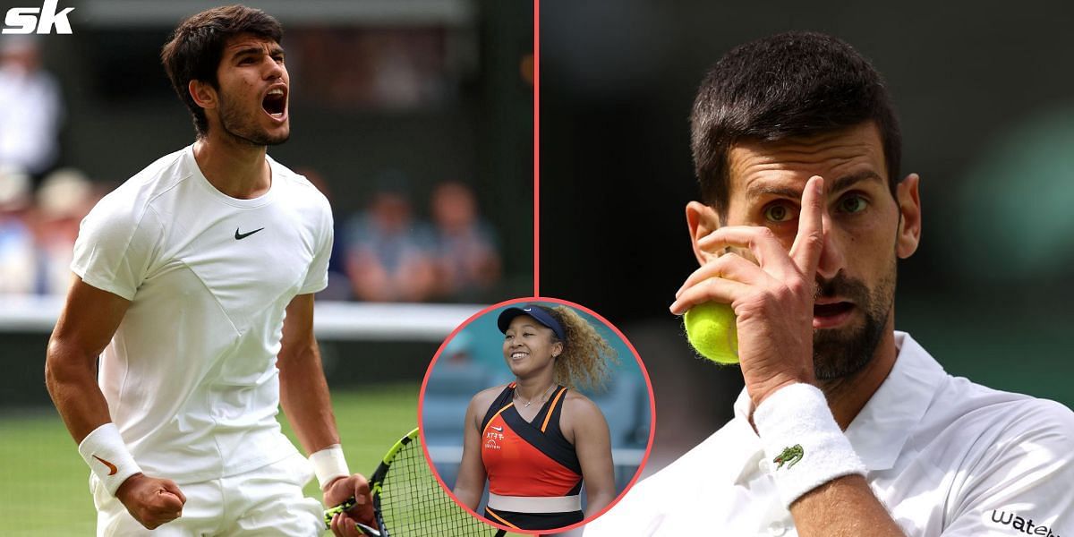 Naomi Osaka praises Carlos Alcaraz for comeback against Novak Djokovic in Wimbledon final 