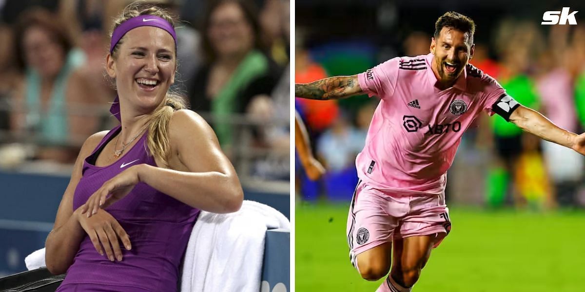 Victoria Azarenka added a hilarious caption in a post with Lionel Messi