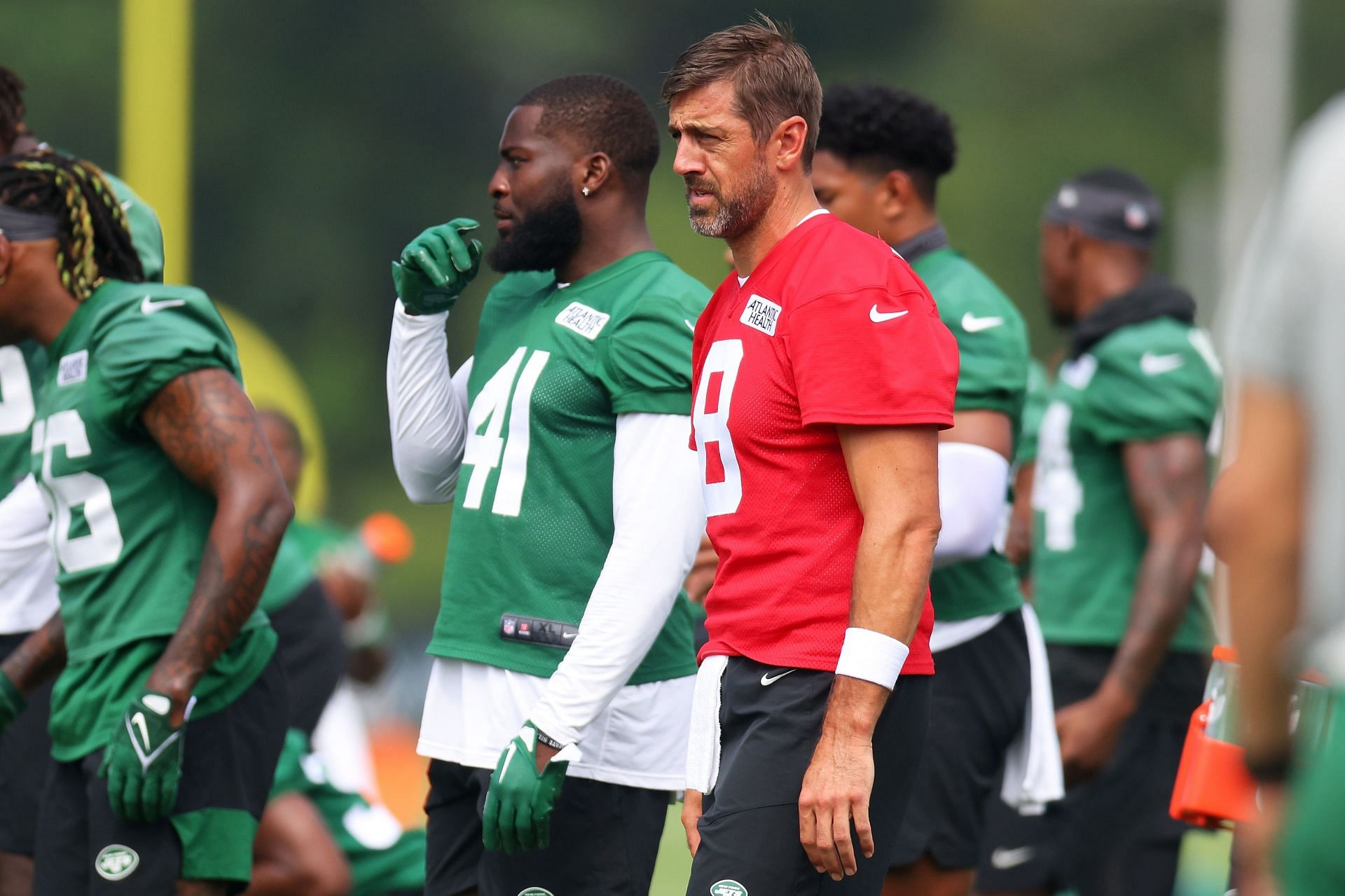 Jets' Aaron Rodgers says 'they forced it down our throats' with