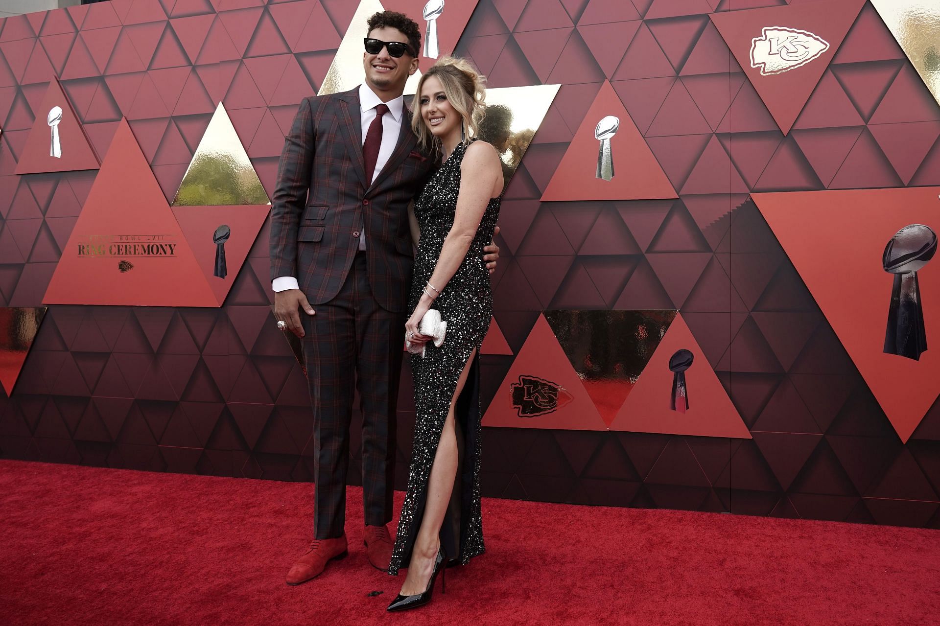 Patrick Mahomes and his wife Brittany.