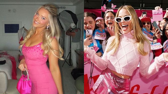 "TRUE BARBIE!" - Camille Kostek's Barbie premiere look draws Margot Robbie comparisons