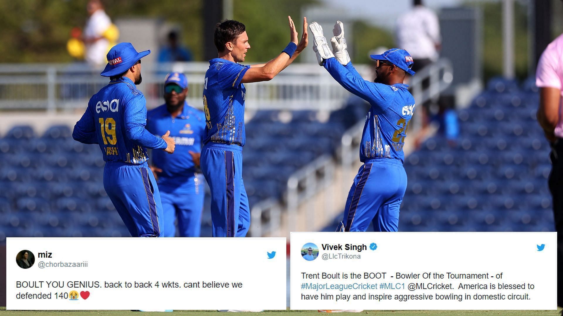 ट्रेंट बोल्ट ने 4 विकेट लिए (Photo Courtesy - Major League Cricket)