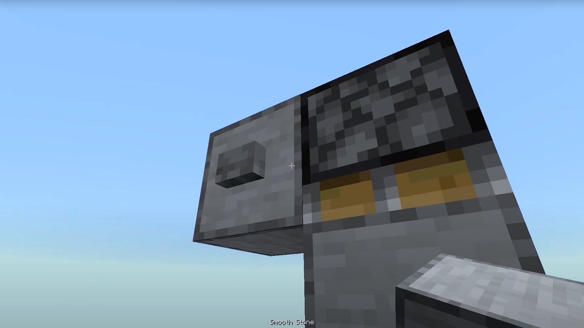 Using piston to build downward in Minecraft (Image via Mojang Studios)