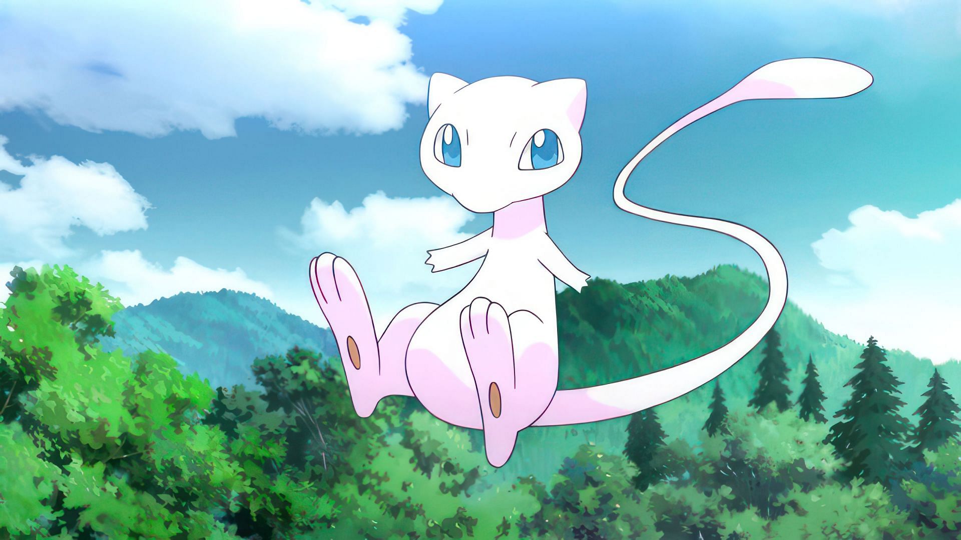 Mew as seen in the anime (Image via The Pokemon Company)